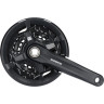 Система SHIMANO ALTUS, MT200-3, 175мм, 40/30/22T, интегрированый вал, с защитой, черный, для 9 скоростей EFCMT2103EX002CL